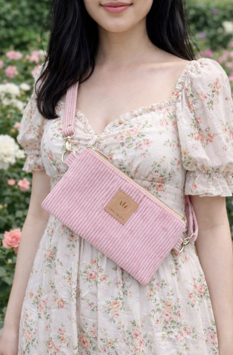 Różowa saszetka ze sztruksu to stylowa i praktyczna torebka crossbody. Wykonana z miękkiego, trwałego materiału, świetnie komponuje się z romantycznymi stylizacjami. Lekka, wygodna i modna – doskonały wybór na spacery, wyjścia i podróże.