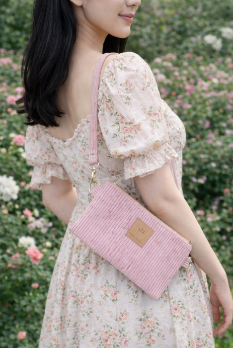 Różowa saszetka ze sztruksu to stylowa i praktyczna torebka crossbody. Wykonana z miękkiego, trwałego materiału, świetnie komponuje się z romantycznymi stylizacjami. Lekka, wygodna i modna – doskonały wybór na spacery, wyjścia i podróże.