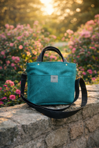 Stylowa mini torebka z zamszu tapicerskiego z praktycznymi kieszeniami na froncie. Lekka, trwała i funkcjonalna – idealna na co dzień. Modny design, wysoka jakość i wygoda noszenia w każdej stylizacji.