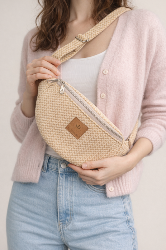 Welurowa nerka to stylowy i praktyczny dodatek na co dzień. Miękki, przyjemny w dotyku materiał, wygodny pasek i pojemna komora sprawiają, że idealnie sprawdzi się w miejskich stylizacjach. Modna, lekka i funkcjonalna – must-have każdego sezonu.